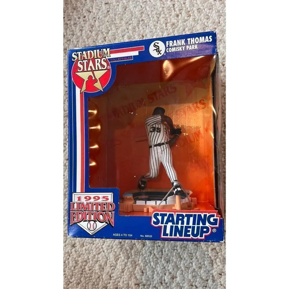 1995 Frank Thomas - White Sox Starting Lineup Stadium Stars Action Figure - 6" - Picture 1 of 9